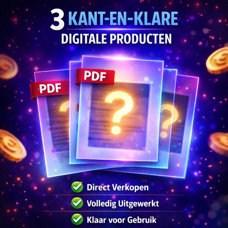 3 DIGITALE PRODUCTEN (VERKOOP ZE VANAF DAG 1)