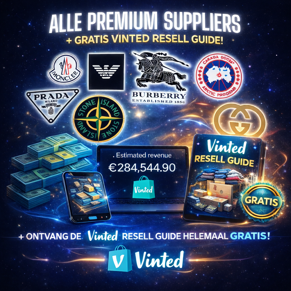 ALLE PREMIUM SUPPLIERS + GRATIS VINTED GUIDE